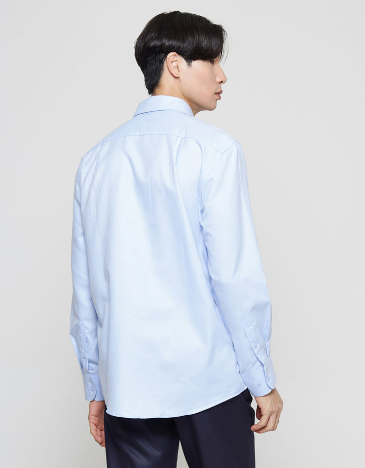 Cole Kemeja Lengan Panjang Regular Soft Twill Pria