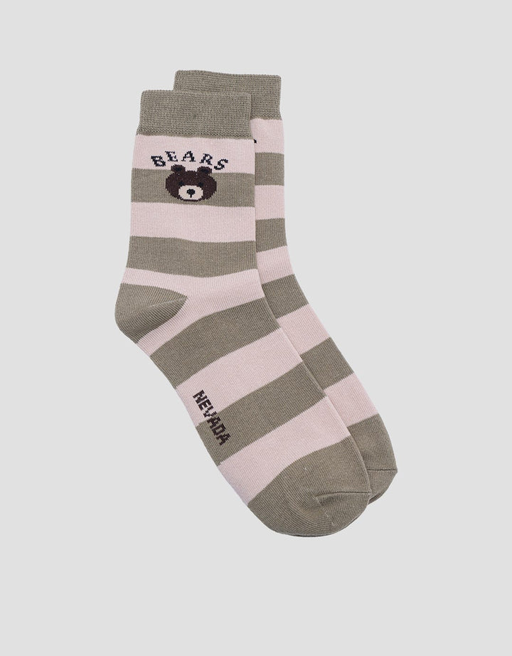 Nevada Quarter Stripe Bear Kids Socks