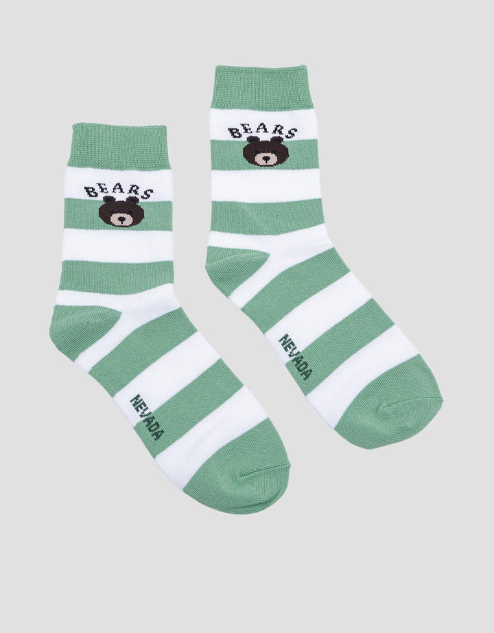Nevada Quarter Stripe Bear Kids Socks