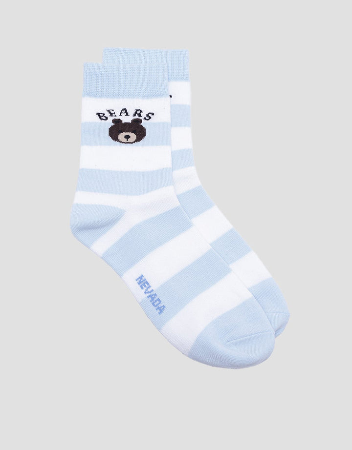 Nevada Quarter Stripe Bear Kids Socks