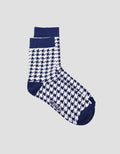 Nevada Quarter Houndstooth Kaus Kaki Wanita