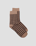Nevada Quarter Houndstooth Kaus Kaki Wanita