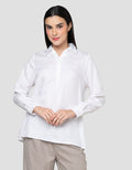 Cardinal Femme V-Neck Blouse Wanita