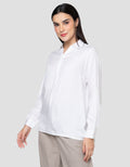 Cardinal Femme V-Neck Blouse Wanita