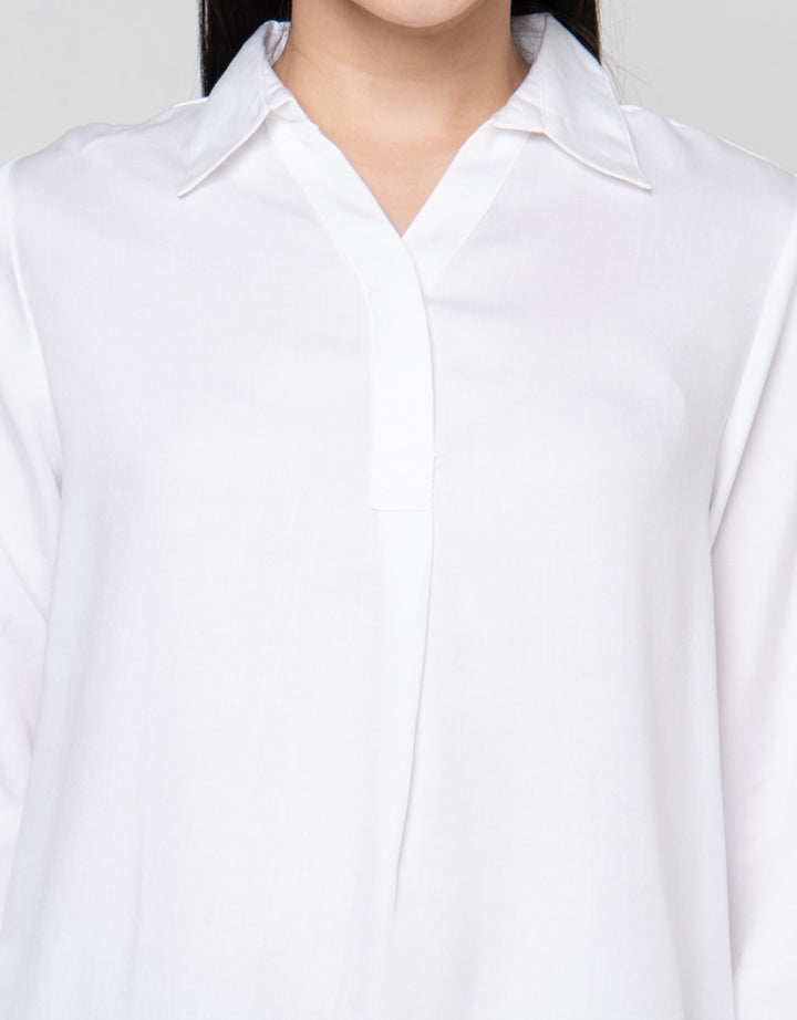 Cardinal Femme V-Neck Blouse Wanita