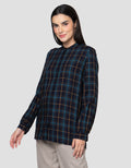 Cardinal Femme Print Checks Kemeja Wanita