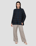 Cardinal Femme Print Checks Kemeja Wanita