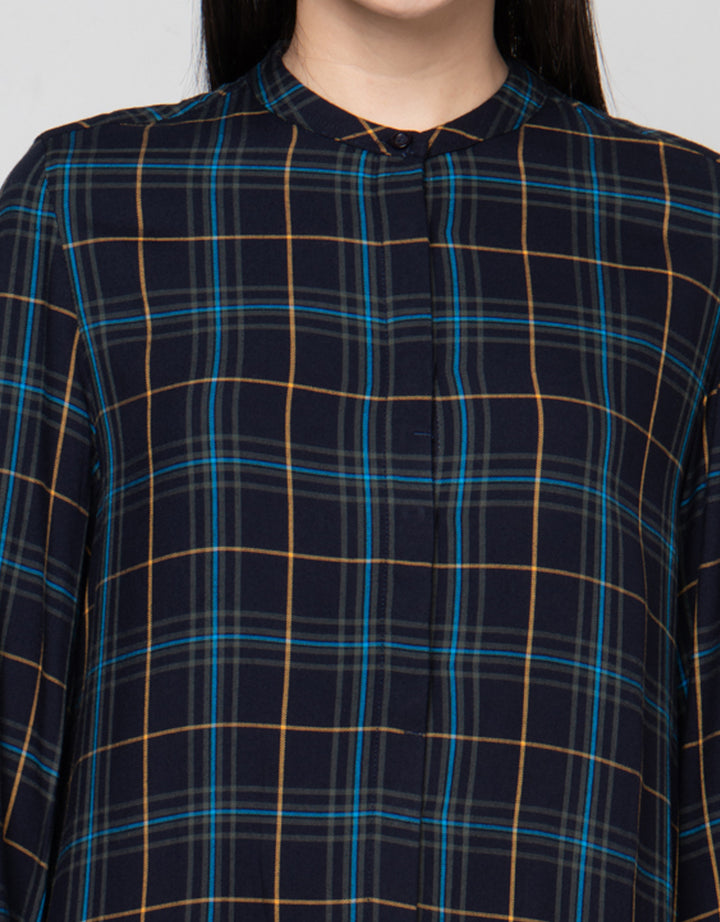 Cardinal Femme Print Checks Kemeja Wanita