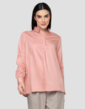 Cardinal Femme Button Up Blouse Wanita