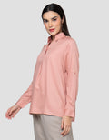 Cardinal Femme Button Up Blouse Wanita