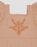 Pipiniko Embroidered Chest Romper for Girls