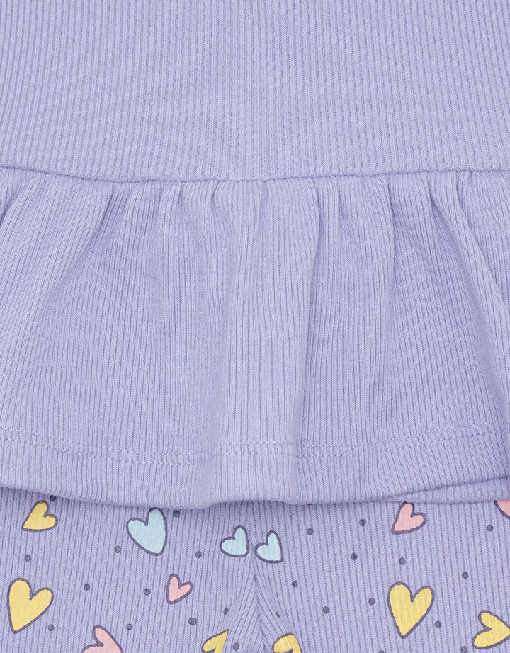 Pipiniko Heart Pakaian Set W Legging Anak Perempuan