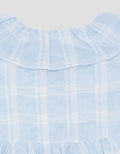 Pipiniko Seersucker Check Midi Dress for Girls
