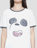 Nevada Reg Ringer We Bear Bears Panda Kaos Lengan Pendek Wanita