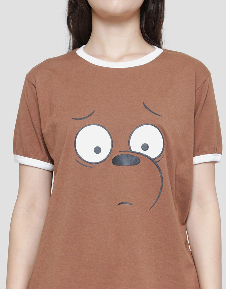 Nevada Reg Ringer We Bear Bears Kaos Lengan Pendek Wanita