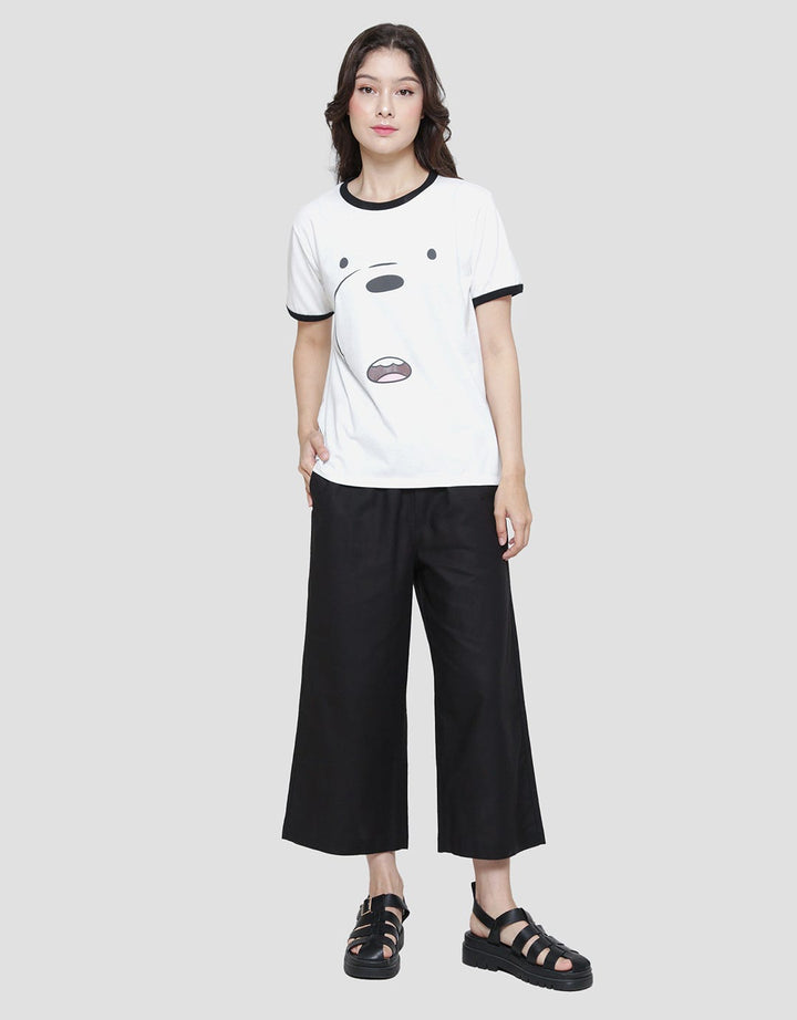 Nevada Ringer We Bear Bears - Ice Bear Kaos Lengan Pendek Wanita