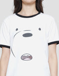 Nevada Ringer We Bear Bears - Ice Bear Kaos Lengan Pendek Wanita