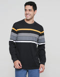 Cole Stripe Interlock Sweater Pria