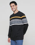 Cole Stripe Interlock Sweater Pria
