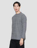 Cole Texture Melange Flatknit Look Sweater Pria