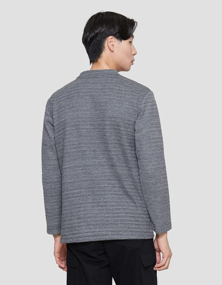 Cole Texture Melange Flatknit Look Sweater Pria