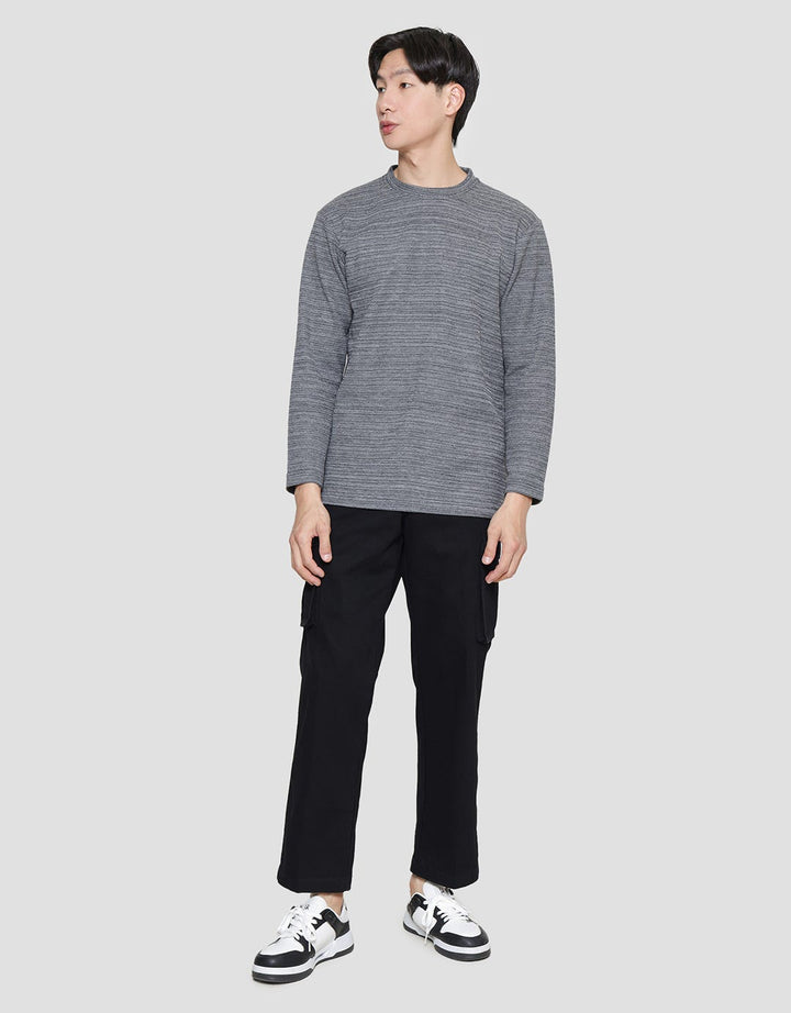 Cole Texture Melange Flatknit Look Sweater Pria