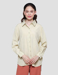 Details Parachute Look Wrinkle Women's Long Sleeve Shirt