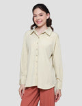 Details Parachute Look Wrinkle Women's Long Sleeve Shirt