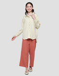 Details Parachute Look Wrinkle Women's Long Sleeve Shirt