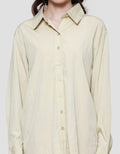 Details Parachute Look Wrinkle Women's Long Sleeve Shirt