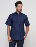 Stanley Adams Two Tone Kemeja Twill Pria