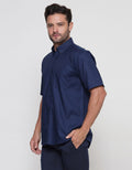 Stanley Adams Two Tone Kemeja Twill Pria