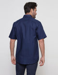 Stanley Adams Two Tone Kemeja Twill Pria