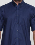 Stanley Adams Two Tone Kemeja Twill Pria