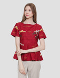 Arjuna Weda Cloud Twin Manuk Women's Batik Blouse