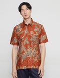 Arjuna Weda Hem Body Fit Batik Kembang Pria