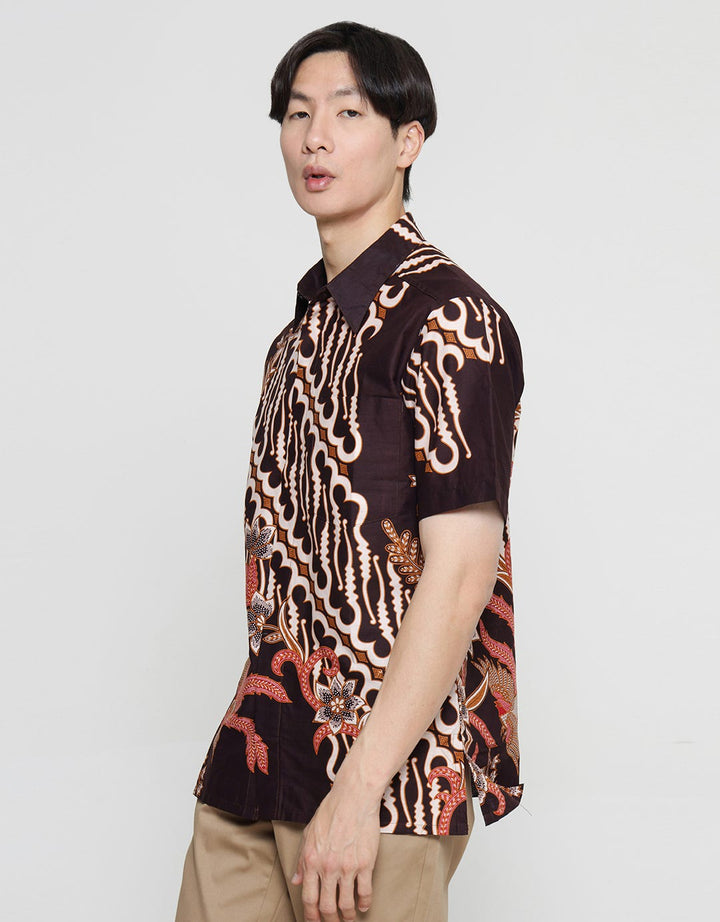 Arjuna Weda Body Fit Batik Parang Manuk Hem Pria