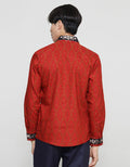 Arjuna Weda Kemeja Slim Fit Batik Songket Pria