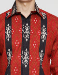 Arjuna Weda Kemeja Slim Fit Batik Songket Pria