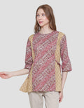 Arjuna Weda Blouse Batik Latar Lereng Kawung Wanita
