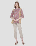 Arjuna Weda Blouse Batik Latar Lereng Kawung Wanita