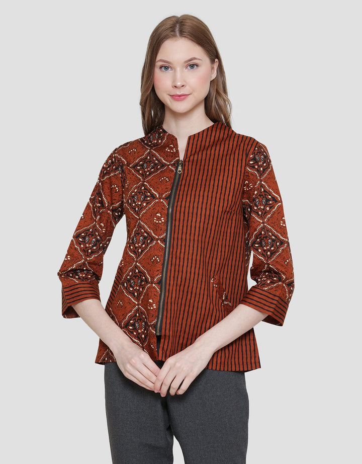 Arjuna Weda Blouse Batik Sido Mukti Pearl Women