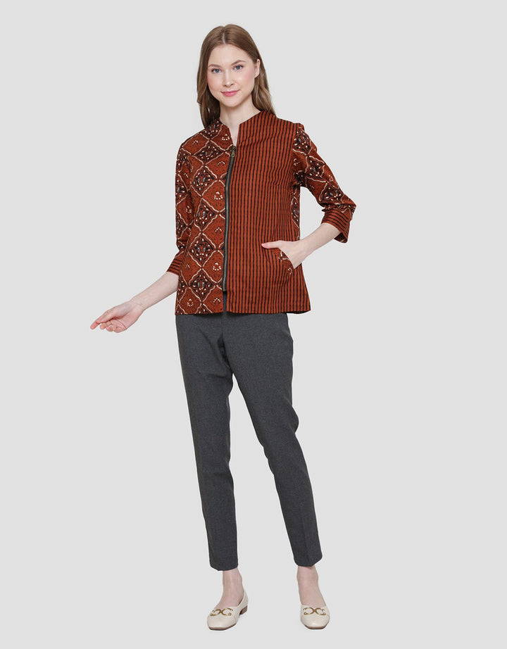 Arjuna Weda Blouse Batik Sido Mukti Pearl Women
