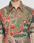 Arjuna Weda Hem Body Fit Batik Sebar Gajah Uling Pria