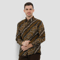 Arjuna Weda Hem Body Fit Seno Sawat Kemeja Batik Pria