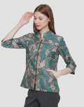 Arjuna Weda Batik Flower Dots Women's Blouse