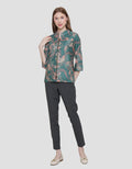 Arjuna Weda Batik Flower Dots Women's Blouse