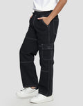 Nevada Rib Polos With Cargo Baggy Fit Celana Panjang Denim Anak Laki-Laki