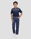 Nevada Rib Stripe Celana Panjang Denim Anak Laki-Laki