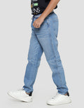 Nevada Washing With Marble Celana Denim Rib List Anak Laki-laki